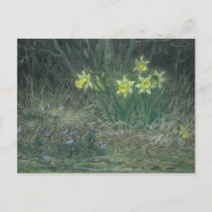Carte Postale Narcisses et violettes, c.1867