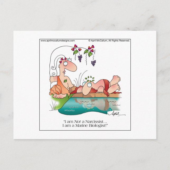 Carte postale NARCISSIST par April McCallum (Devant)