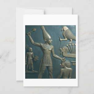 Carte Postale Narmer Premier Pharaon Victoire Palette Art