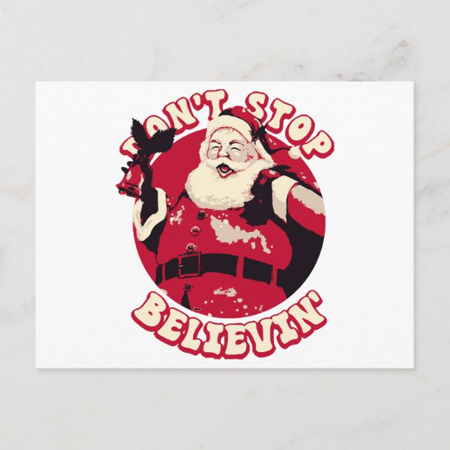 Carte Postale N'arrêtez pas de croire Noël (Devant)