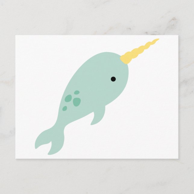 Carte Postale Narwhal (Devant)