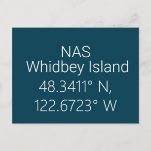 Carte postale NAS Whidbey Island Latitude Longitud