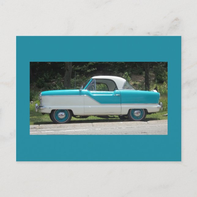 Carte Postale Nash Hudson Metropolitigieux bleu et blanc (Devant)