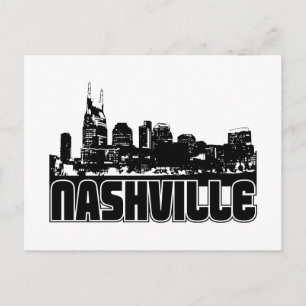 Carte Postale Nashville Skyline