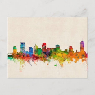 Carte Postale Nashville Tennessee Skyline Cityscape