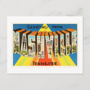 Carte Postale Nashville Tennessee TN Vieux souvenir Vintage voya