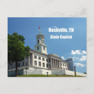 Carte Postale Nashville, TN, capitale de l'État