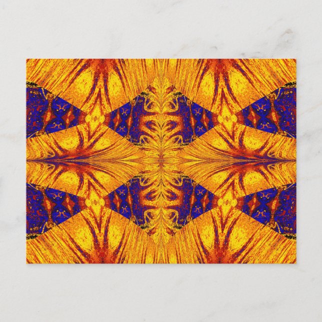 CARTE POSTALE NASMA OR ET BLEU 7 (Devant)