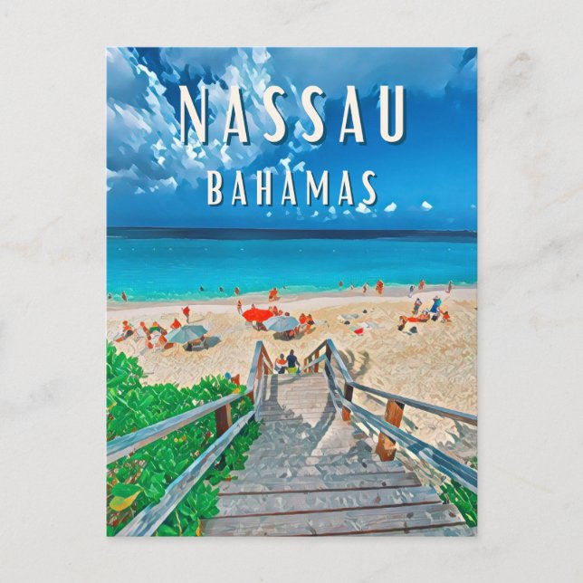 Carte Postale Nassau : L'île paradisiaque des Bahamas (Devant)