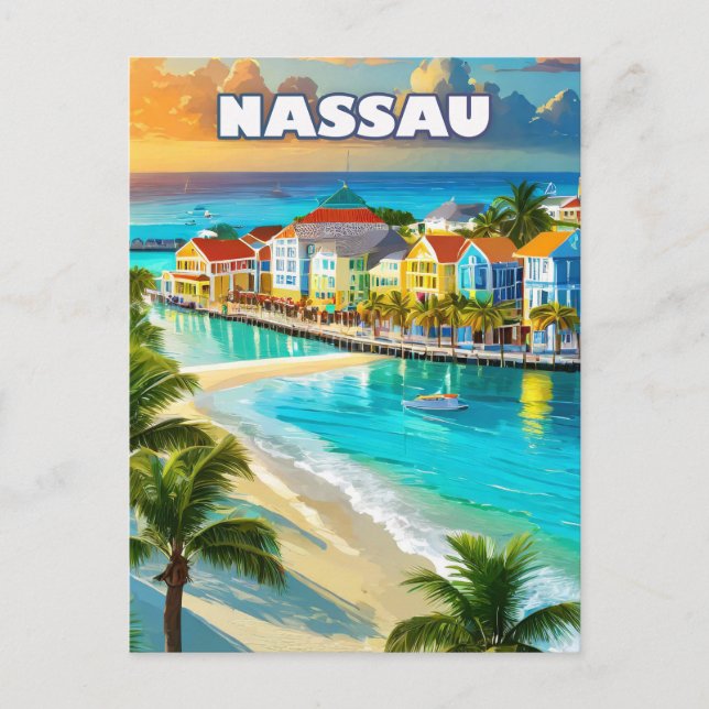 Carte Postale Nassau, pearl of the Bahamas (Devant)