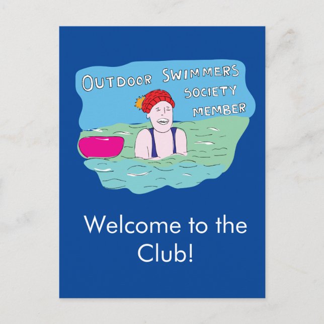 Carte Postale Natation sauvage (Devant)