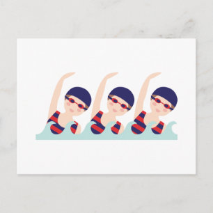 Carte Postale Natation synchronisée