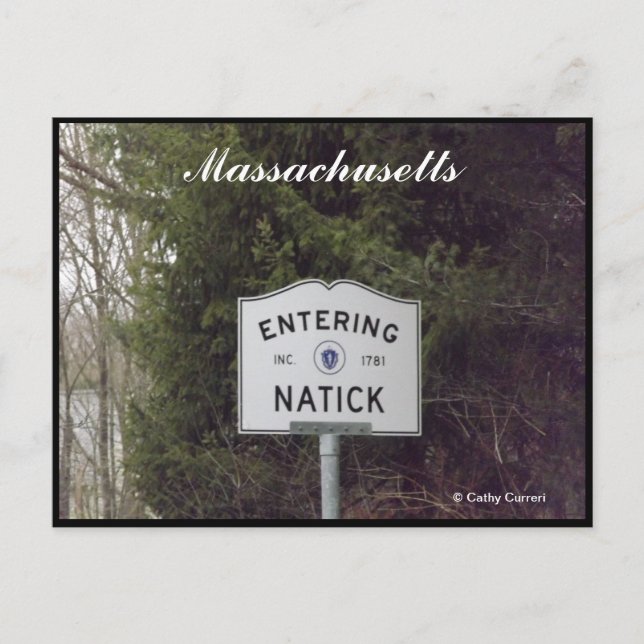 Carte postale Natick, Massachusetts (Devant)
