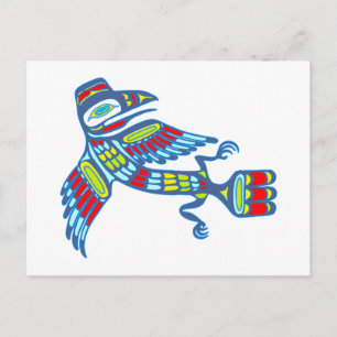Carte Postale Native american Raven