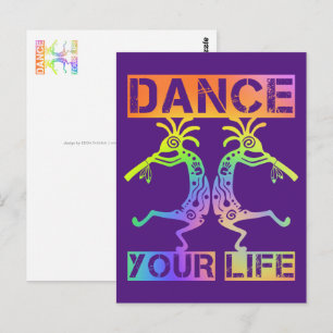 Carte Postale Native Americans Kokopelli - Dance Your Life 4