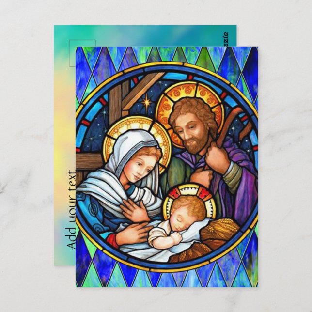Carte Postale Nativité (Devant / Derrière)