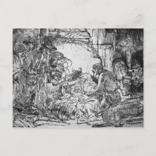 Carte Postale Nativité, 1654