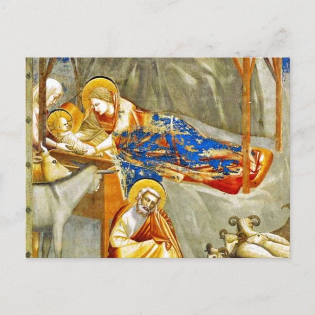 Carte Postale Nativité Naissance de Jésus (Devant)