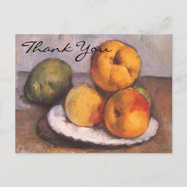 Carte Postale Nature morte de Cézanne avec des coings, des pomme (Devant)