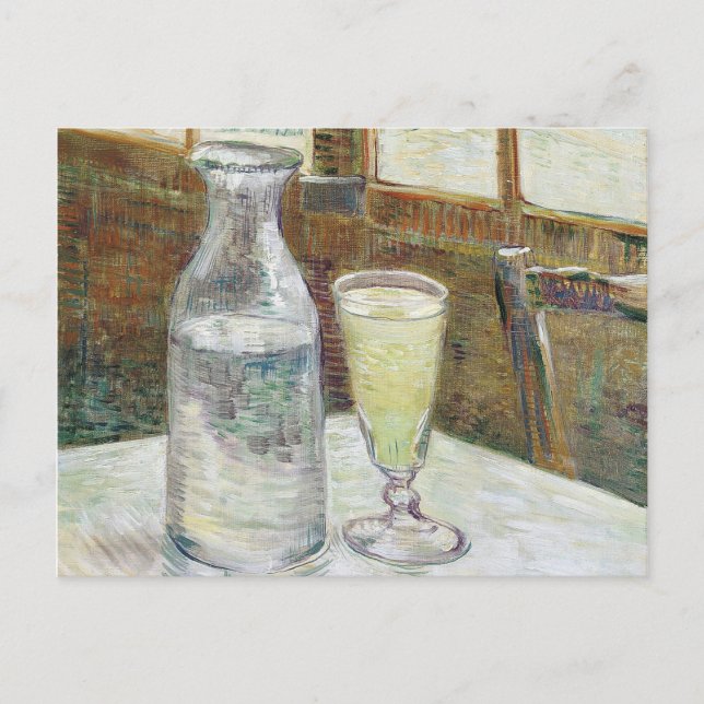 Carte Postale Nature morte de Vincent Van Gogh avec de l'absinth (Devant)