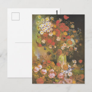 Carte Postale Nature morte florale de Van Gogh Coquelicots rouge