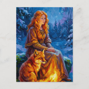 Carte Postale Nature sacrée : Art de la déesse celtique Brigid s