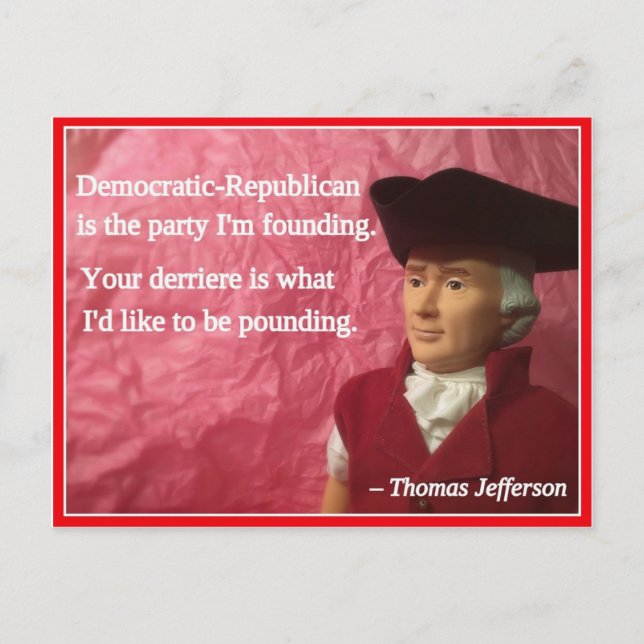 Carte Postale Naughty Presidential Valentine : Fondation de la f (Devant)