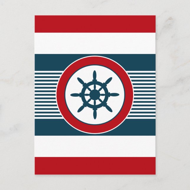 Carte Postale Nautical design (Devant)