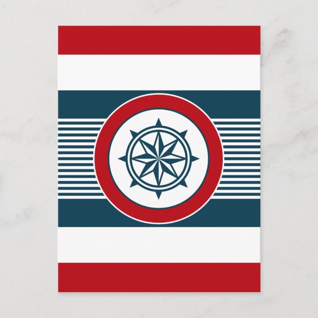 Carte Postale Nautical design (Devant)