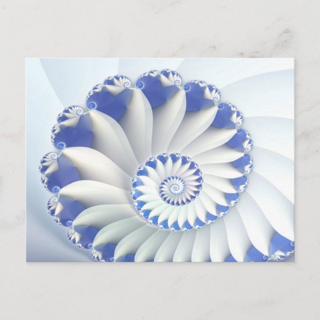 Carte Postale Nautilus bleu (Devant)