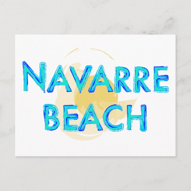 Carte Postale Navarre Beach Floride design artistique (Devant)