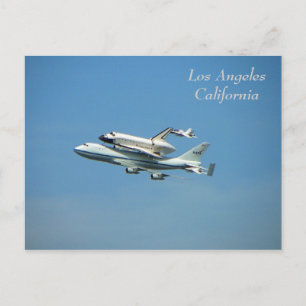 Carte Postale Navette spatiale au dessus de Los Angeles