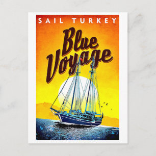Carte Postale Naviguer en Turquie, bateau touristique, mer Médit