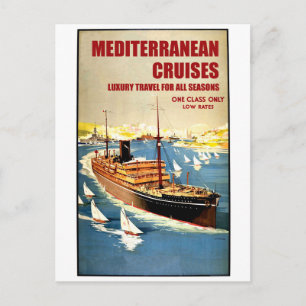Carte Postale Navire croiseur méditerranéen