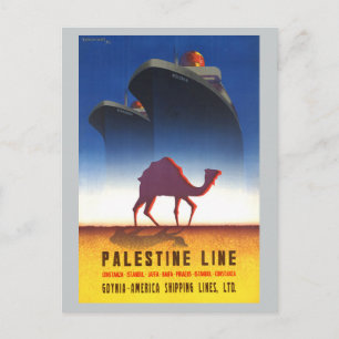Carte Postale Navire de ligne de Palestine Vintage voyage
