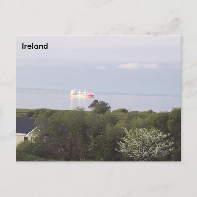 Carte Postale Navire mouillé à Tralee Bay, Co. Kerry, Irlande (Devant)