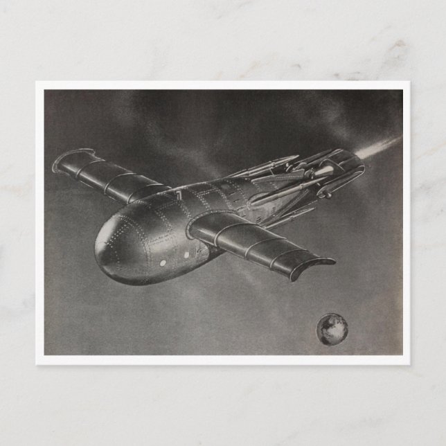 Carte Postale "Navire spatial" (Devant)