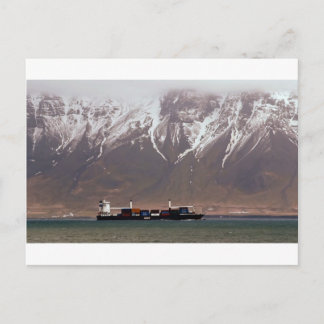 Carte Postale NAVIRES DE CROISIÈRE autour des MONTAGNES DE NEIGE