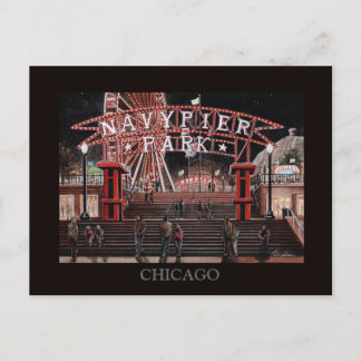 Carte Postale Navy Pier Chicago Collection Randsom Art