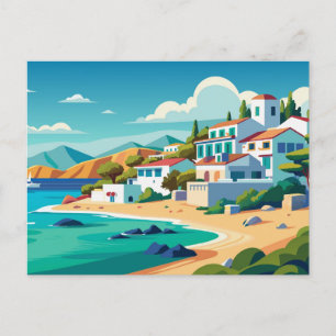 Carte Postale Naxos Grèce Beach Travel