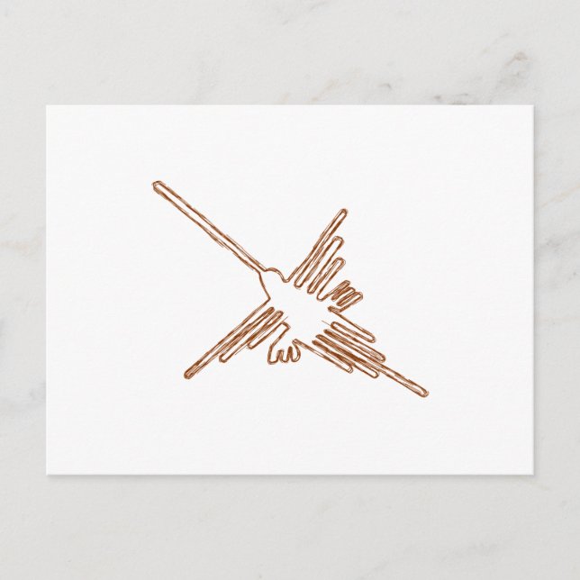 Carte Postale Nazca Lines Croquis de colibris (Devant)