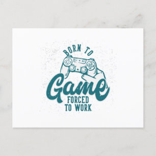 Carte Postale né à un jeu forcé au travail