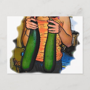 Carte Postale Ne détestez pas mes courgettes "Double Z" !