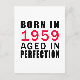 Carte Postale Né En 1959 En Perfection