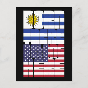 Carte Postale Né en Uruguay, Appartient à l'Amérique