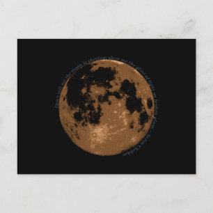 Carte Postale Ne me dites pas que la lune brille la citation de 