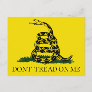 Carte Postale Ne me touchez pas, Gadsden flag tea party