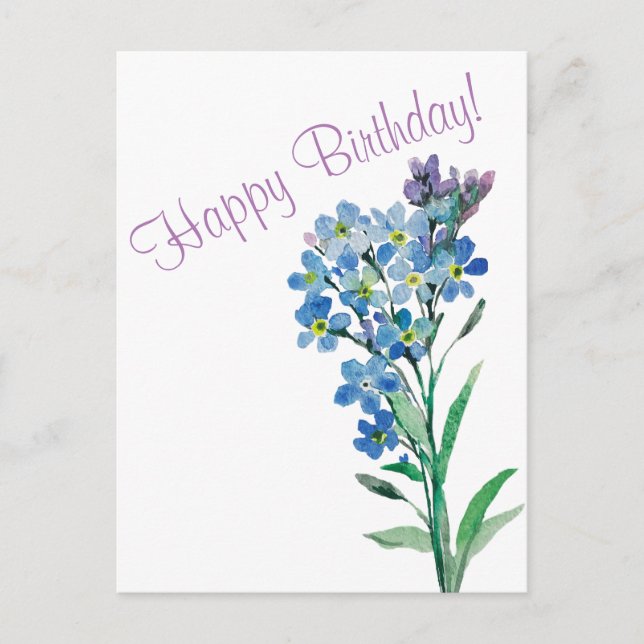 Carte postale Ne m'oubliez pas (Devant)