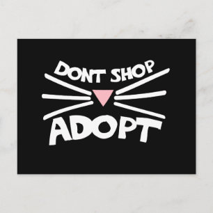Carte Postale Ne pas acheter adopter