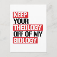 Ne pas faire de la théologie ma biologie
